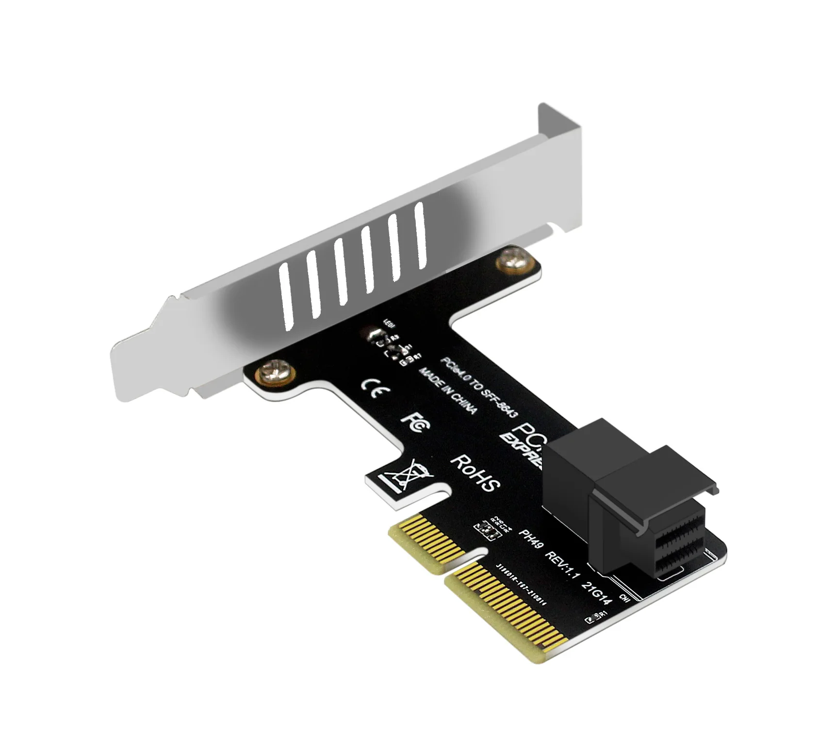 Port PCIe 4.0 To Sff-8643 Sas/Sata Raid Adapter 10