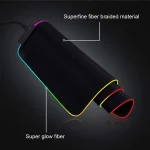 RGB Gaming Mouse Pad 016 Inch Thickness 13 Light Modes 6 | PricZone