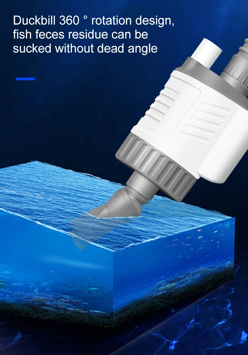 Aquarium Water Change Pump Electric Fish Tank Cleaning Tool 11