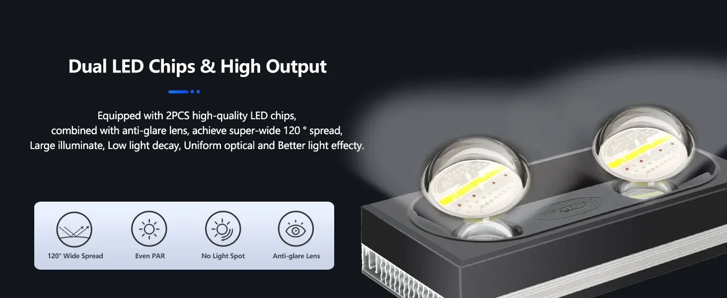 Popbloom Rl180 WiFi LED Aquarium Reef Light 180W Full 15