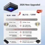 Popbloom WiFi Reef LED Light 60W 90W 120W Full Spectrum 3 | PricZone