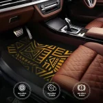 Afrocentric Geometric Car Floor Mats Full Sets 4 | PricZone