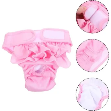 Upkoch Reusable Female Dog Sanitary Pant with Waterproof 2