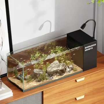 Glass Fish Tank Side Filter Oxygenator Desktop Aquarium 2