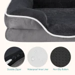 Mcq 42X32 Inch Memory Foam Dog Bed Xl Machine Washable 3 | PricZone Mcq 42X32 Inch Memory Foam Dog Bed Xl Machine Washable 3 | PricZone