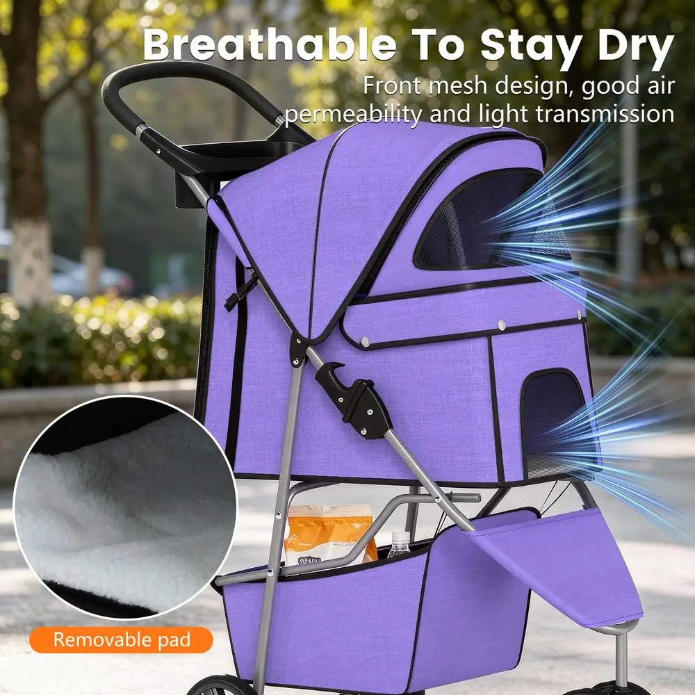 3Wheel Pet Stroller Dog Cat Cage Jogger Or Medium Small 6 | PricZone 3 Wheel Pet Stroller Dog Cat Cage Jogger Or Medium Small 6 | PricZone