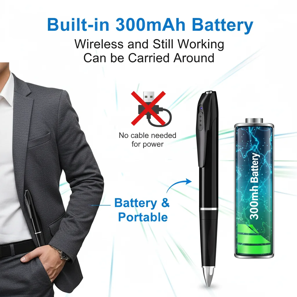 1080P HD Wireless Pen Camera with 300Mah Rechargeable 7 | PricZone 1080P HD Wireless Pen Camera with 300Mah Rechargeable 7 | PricZone