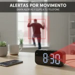 1080P HD WiFi Alarm Clock Security Camera with Motion 3 | PricZone