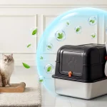 Dog Proof Litter Box Large Stainless Steel Cat with Lid XL 4 | PricZone