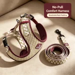 Geometric Pattern Dog Chest Harness and Leash Set 1 | PricZone Geometric Pattern Dog Chest Harness and Leash Set 1 | PricZone