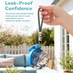 2 In 1 Dog Water Bottle with Lanyard Hook Foldable Silicone 7 | PricZone