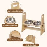Height Adjustable Elevated Dog Bowls Tall Raised Feeder 7 | PricZone