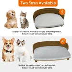Unique Elevated Pet Sofa Wood Small Dog Couch Bed 7 | PricZone Unique Elevated Pet Sofa Wood Small Dog Couch Bed 7 | PricZone