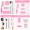 Pet Grooming Comb 6-Pack Stainless Steel Flea for Dogs Cats
