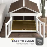 L Dog House Outdoor Indoor Wooden Kennel for Small 4 | PricZone