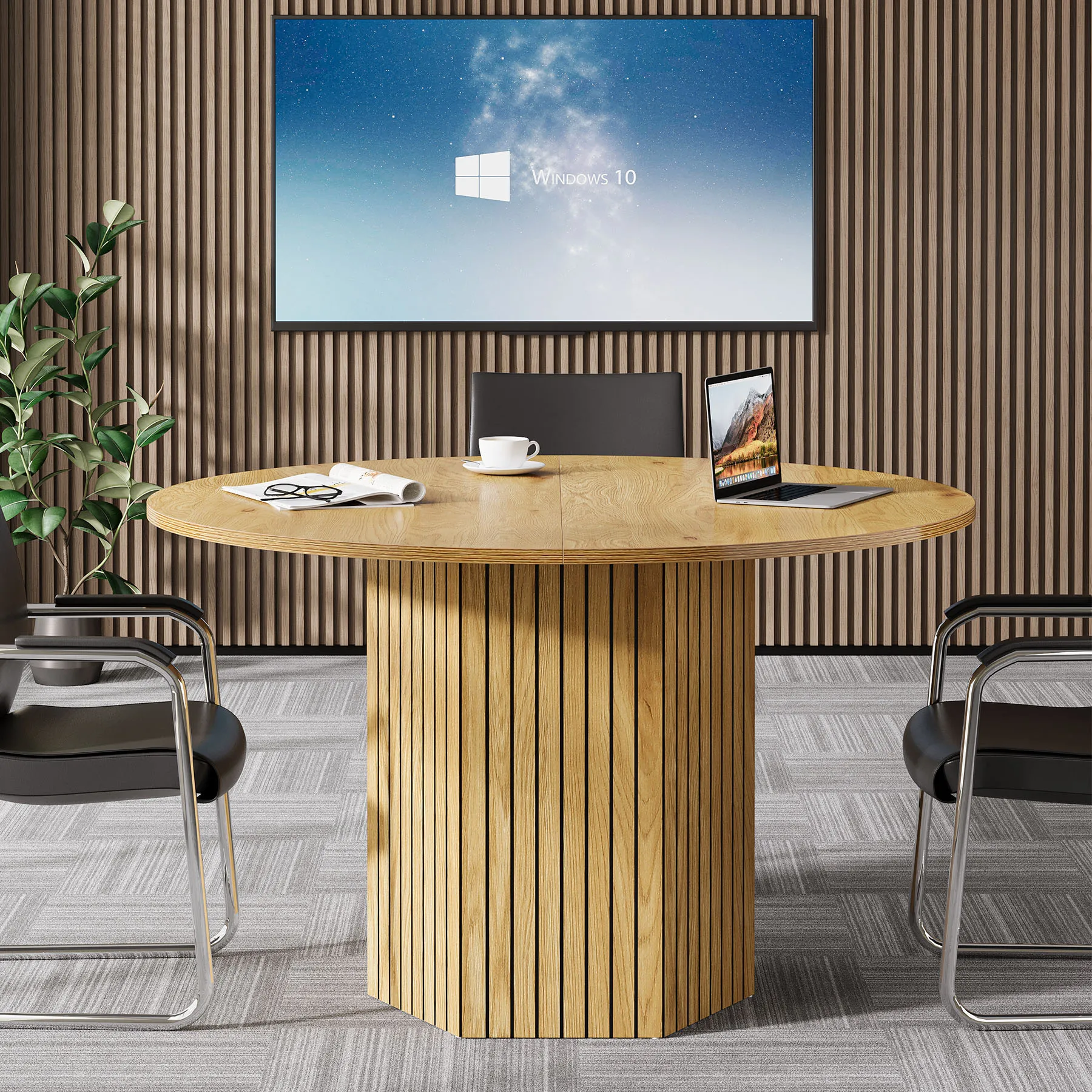 Tribesigns Modern Wood Conference Table for 46 People 2 | PricZone Tribesigns Modern Wood Conference Table for 4 6 People 2 | PricZone
