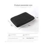 Wave Embroidered PU Leather Car Armrest Mat Center Console 6 | PricZone