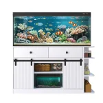 75 Gallon Aquarium Stand with LED Light Power Outlets 55 75 5 | PricZone
