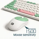 Wireless Keyboard and Mouse Combo with Cleaning Brush Full 7 | PricZone