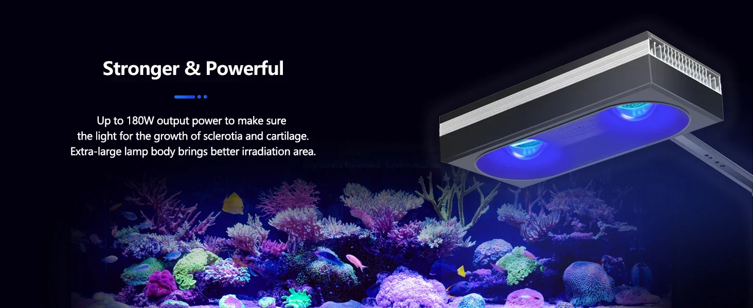 Popbloom Rl180 WiFi LED Aquarium Reef Light 180W Full 14