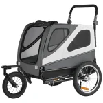 Succebuy 100 Lbs Dog Bike Trailer 2 In 1 Pet Stroller Cart 1 | PricZone