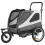Succebuy 100 Lbs Dog Bike Trailer 2-In-1 Pet Stroller Cart