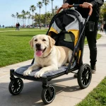 Large Foldable Pet Dog Stroller Rolling Dogs Cat Carrier 4 | PricZone Large Foldable Pet Dog Stroller Rolling Dogs Cat Carrier 4 | PricZone