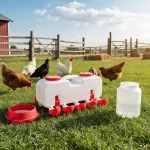 10 kg Self Filling Chicken Waterer Feeder W10 Drinking Cups 3 | PricZone