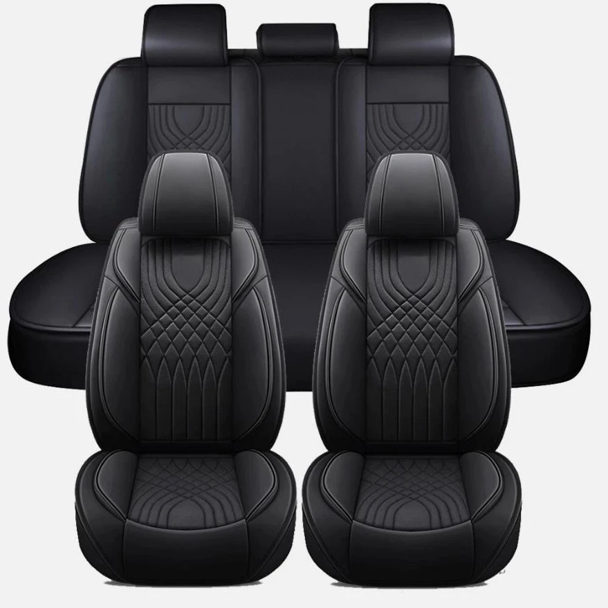 Complete Car Seat Cover Accessories Set for Dodge Leather 8