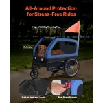 Succebuy 88 Lbs Dog Bike Trailer 2In1 Pet Stroller Cart 5 | PricZone Succebuy 88 Lbs Dog Bike Trailer 2 In 1 Pet Stroller Cart 5 | PricZone