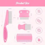 Pet Grooming Comb 6Pack Stainless Steel Flea for Dogs Cats 3 | PricZone Pet Grooming Comb 6 Pack Stainless Steel Flea for Dogs Cats 3 | PricZone