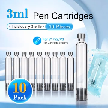 10-50 Pack 3Ml Peptide Insulin Pen Cartridge 3Cc Cartridges 2