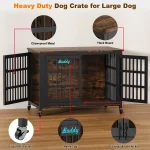 Dog Crate Furniture with Casters Heavy Duty Kennel Indoor 5 | PricZone