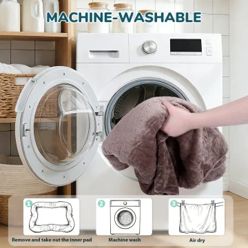 Human Dog Bed Washable Large Size Non-Slip Bottom 2