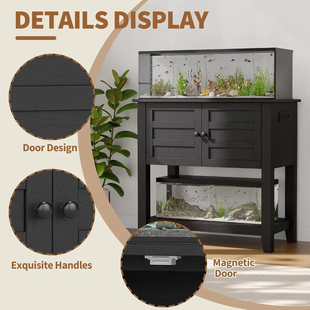 HeavyDuty Aquarium Stand Cabinet with BuiltIn Charging 6 | PricZone Heavy Duty Aquarium Stand Cabinet with Built In Charging 6 | PricZone