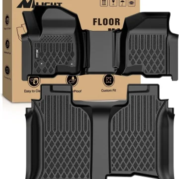 Nilight Tpe Floor Mats for Chevy Silverado GMC Sierra 1500 1
