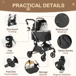 Lightweight Pet Stroller for Medium Dogs SmoothRide 4In1 2 | PricZone Lightweight Pet Stroller for Medium Dogs Smooth Ride 4 In 1 2 | PricZone