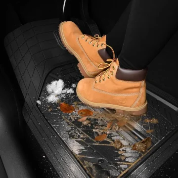 Heavy Duty Rubber Car Floor Mats Waterproof All Weather 2