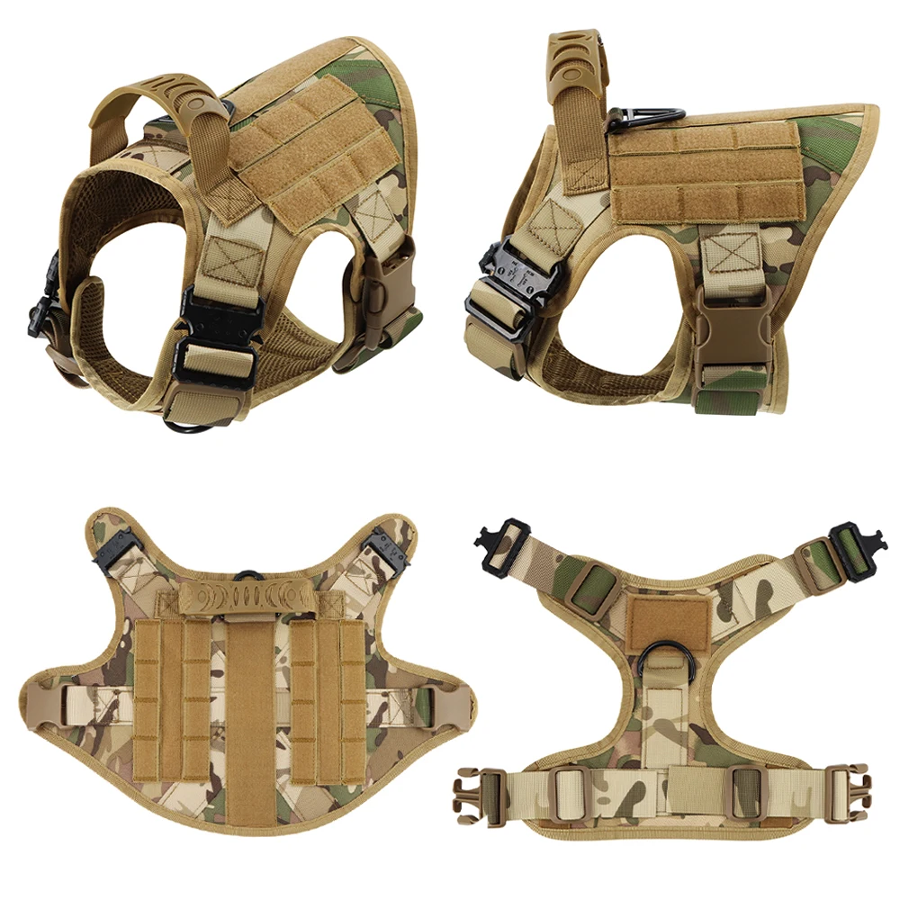Tactical Dog Harness Leash Set for Large Dogs Military 3 | PricZone Tactical Dog Harness Leash Set for Large Dogs Military 3 | PricZone