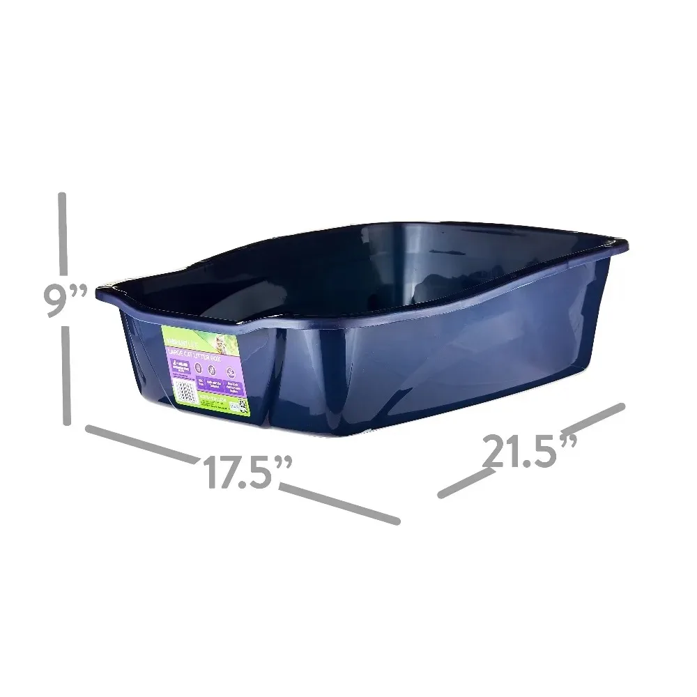 Large Open Cat Litter Box High Capacity AntiSplash Easy 6 | PricZone Large Open Cat Litter Box High Capacity Anti Splash Easy 6 | PricZone