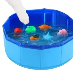 Foldable Dog Bath Swimming Pool Cat Toy with Fish Water 3 | PricZone