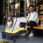 Dog Stroller for Small Medium Dual Entry Pet All Terrain 4 | PricZone
