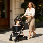 Pet Stroller for Dogs and Cats 2 In 1 Detachable Foldable 4 2 | PricZone