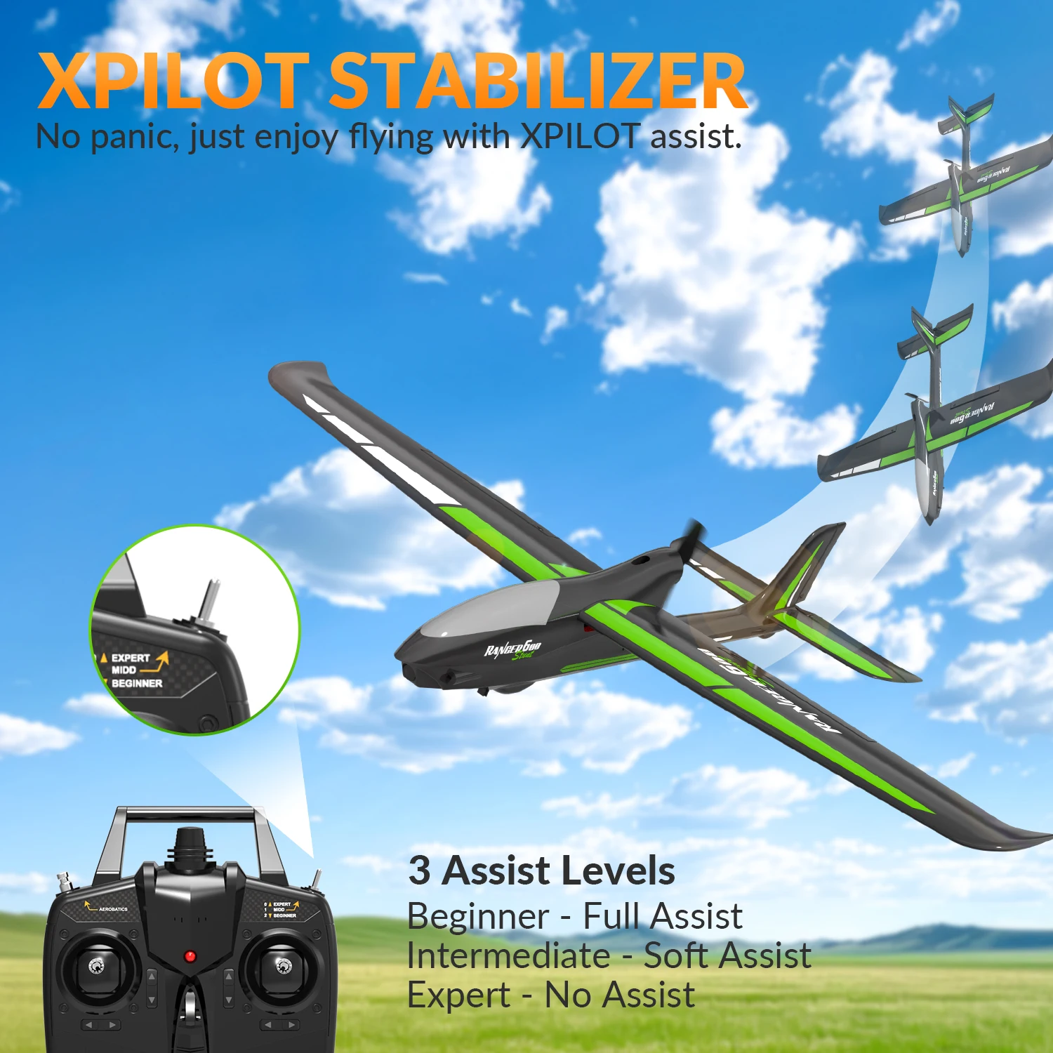 Ranger600 Stunt 4Ch RC Airplane with 6Axis Gyro 4 | PricZone Ranger600 Stunt 4Ch RC Airplane with 6 Axis Gyro 4 | PricZone