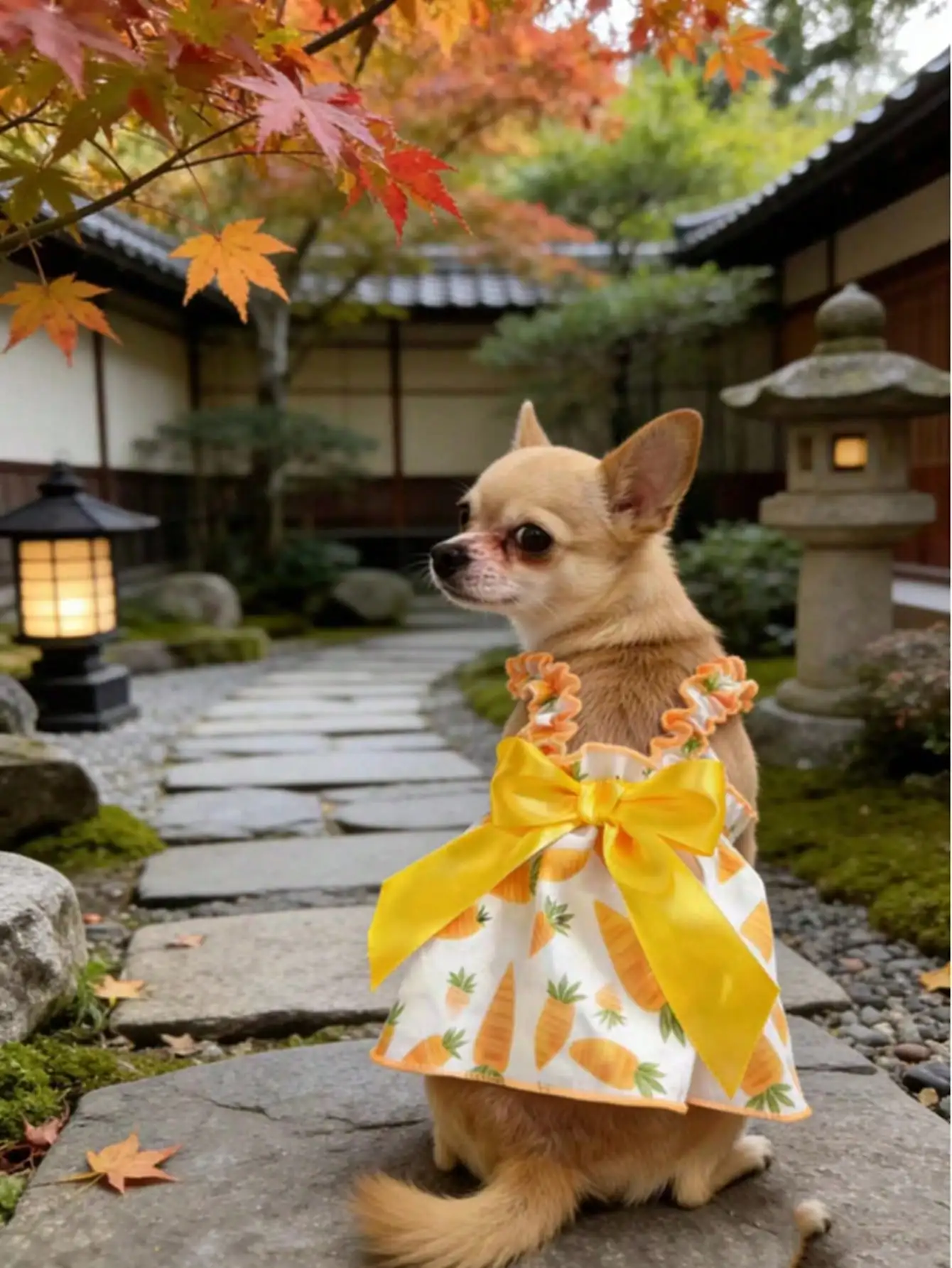 Romantic Ditsy Floral Sleeveless Dog Dress for Small Dogs 4 | PricZone Romantic Ditsy Floral Sleeveless Dog Dress for Small Dogs 4 | PricZone