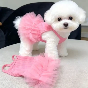 Pink Dog Tutu Valentine Day Dress Small Doggy 1 | PricZone