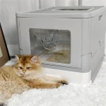 Large Cat Litter Box Kitty Sandbox Enclosed Splashproof 3 | PricZone Large Cat Litter Box Kitty Sandbox Enclosed Splashproof 3 | PricZone
