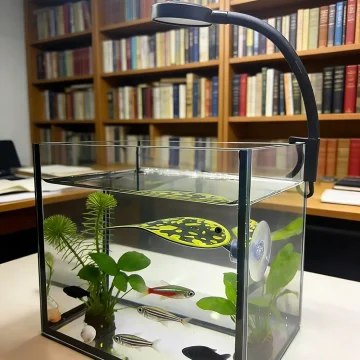 USB LED Fish Tank Clip Lamp High Transparency Bright 2
