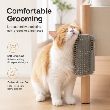 2Pcs Cat Wall Corner Groomer Brush SelfGrooming Massage 2 | PricZone 2Pcs Cat Wall Corner Groomer Brush Self Grooming Massage 2 | PricZone