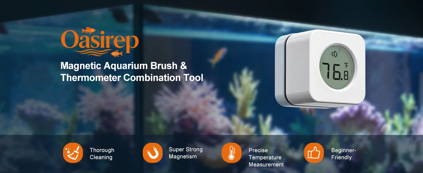 Nano Aquarium Magnetic Algae Scraper Built-In High Accuracy 10